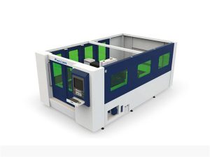 მიკრო 500w ბოჭკოვანი ლაზერული ჭრის მანქანა დახურული მილისა და ფურცლისთვის